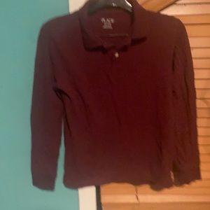 Colared shirt burgundy